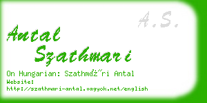 antal szathmari business card